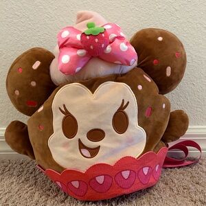 ✨🍓🧁 Plush Disney Minnie Mouse Munchlings Cupcake Backpack ✨
